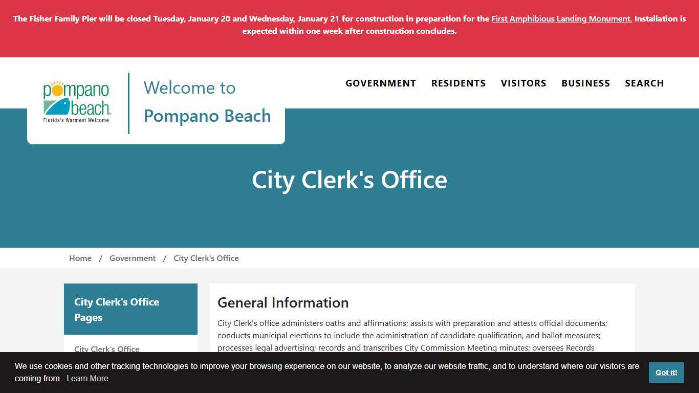 City Clerk's Office | City of Pompano Beach